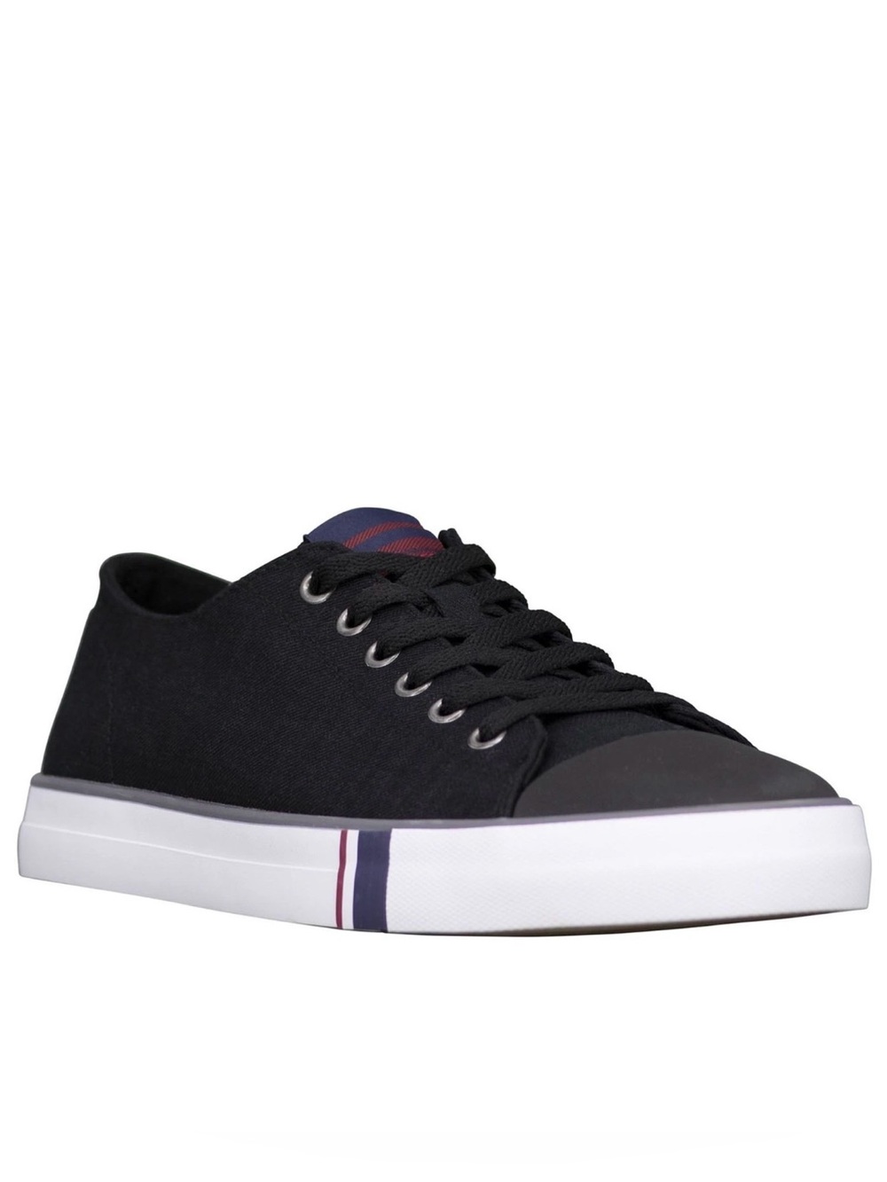 Ben Sherman Hadley Lo Men's Oxford Dorset Lace Up Canvas Shoes Black NIB